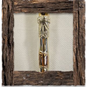 Bombilla Chupete de Oro Grabada