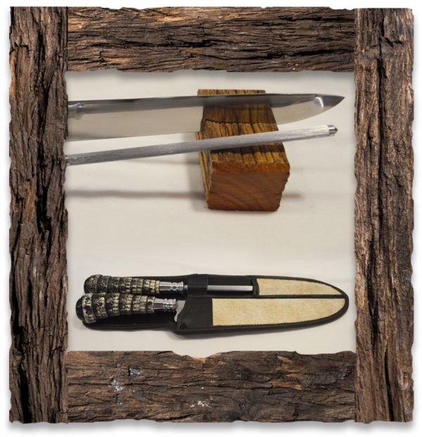 Cuchillo y Chaira con Simil Tatú