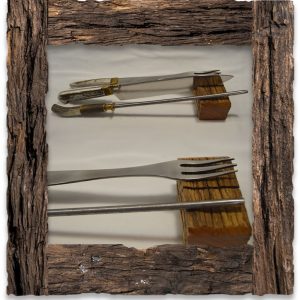 Juego de Tres Cubiertos Hueso