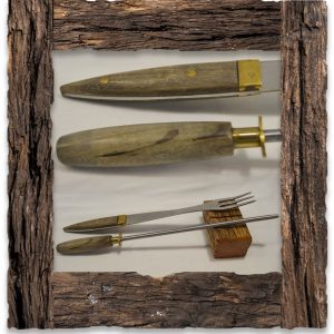Juego de Tres Cubiertos Madera