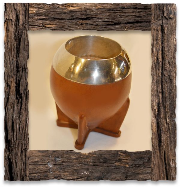 Mate Oro y Plata Garbado